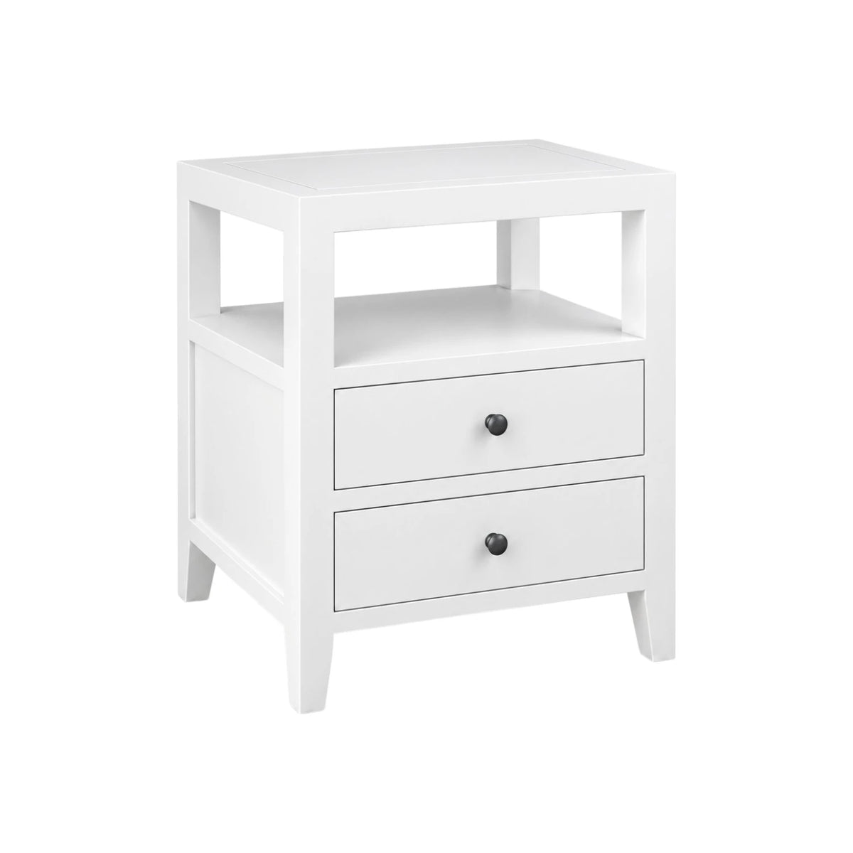 Coastline Bedside Table White - Narrow