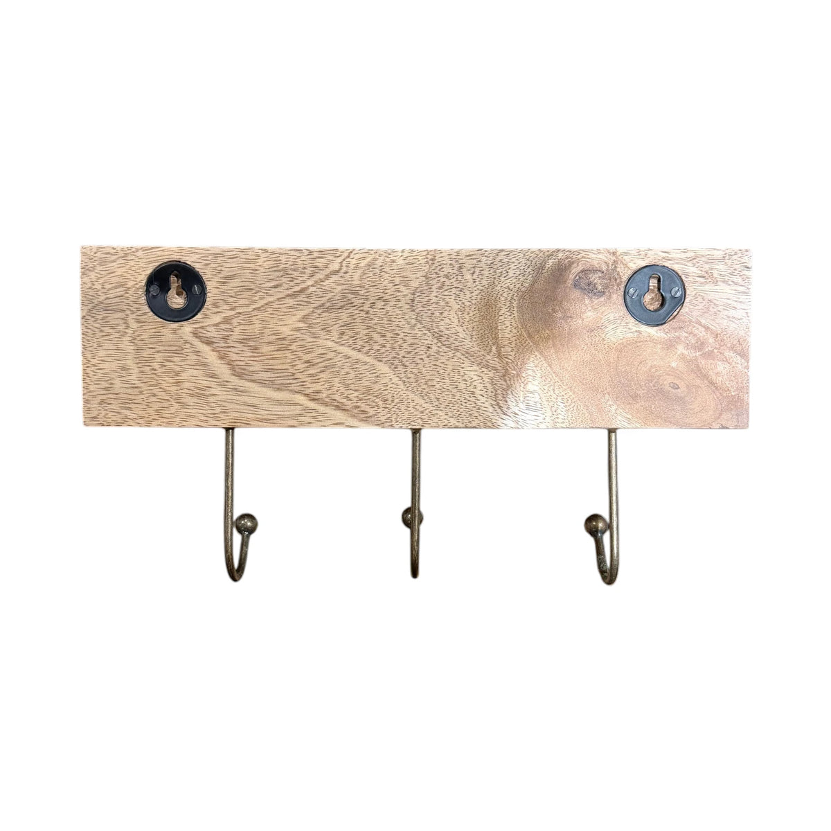 Daisy Wooden Carved 3 Hook