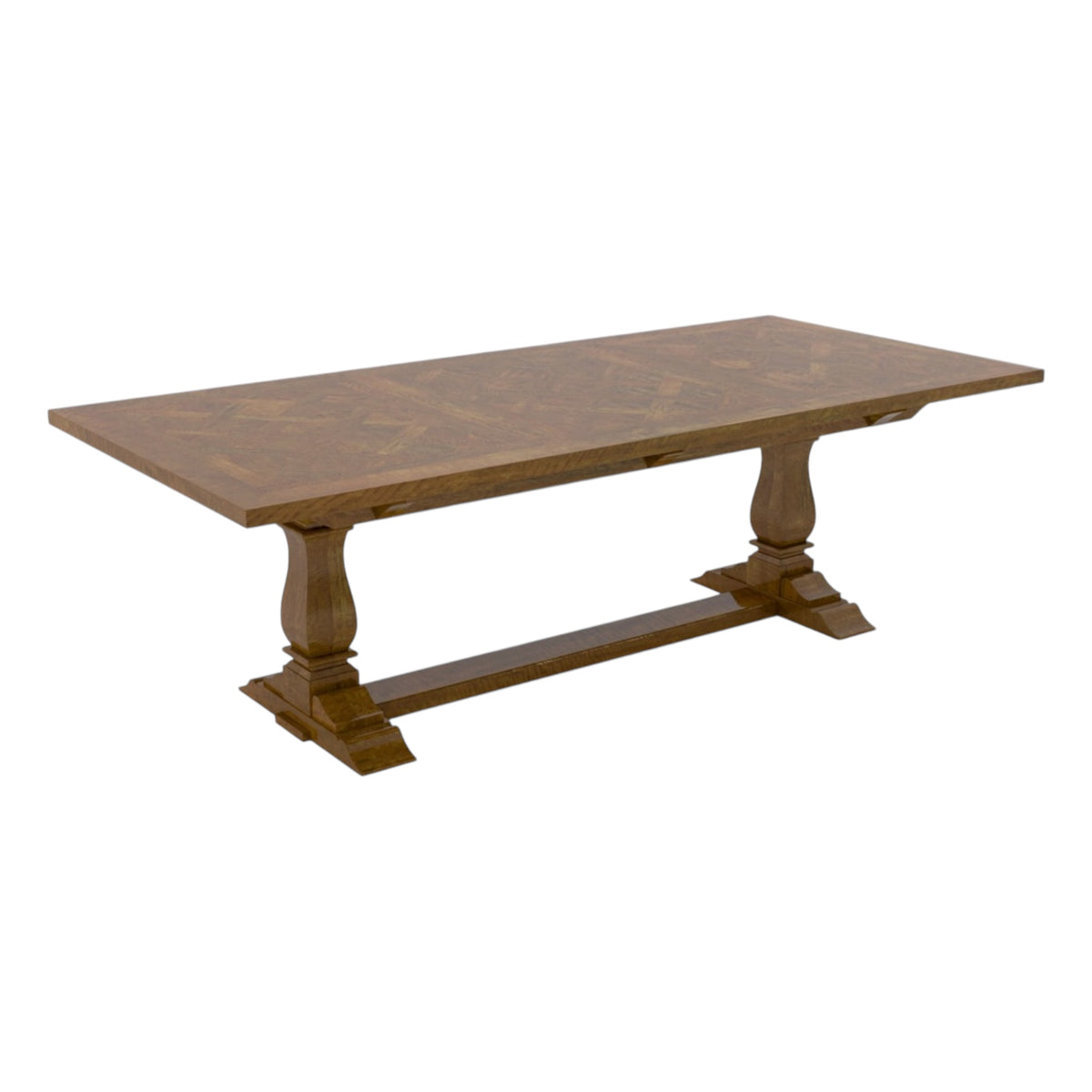 Chateau Dining Table 300cm - Mango Wood Parquetry
