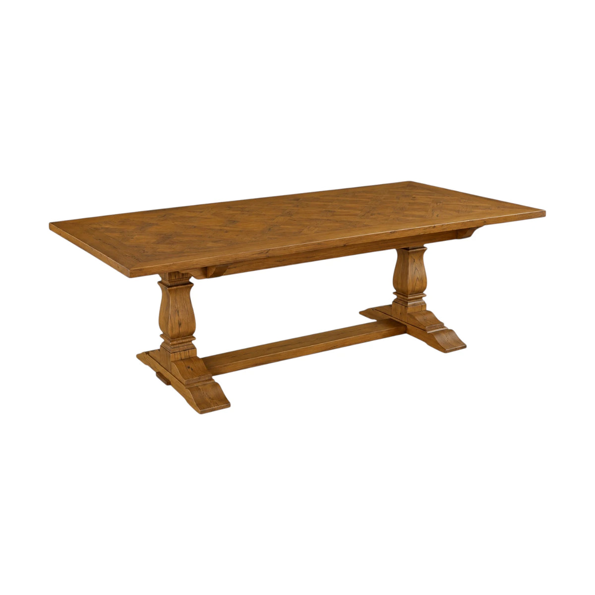 Deauville Dining Table 220cm - Toffee Parquetry
