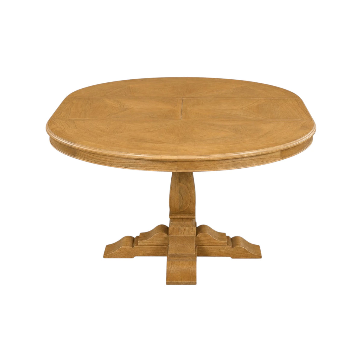 Deauville Round Extension Dining Table 110-160cm - Natural Parquetry