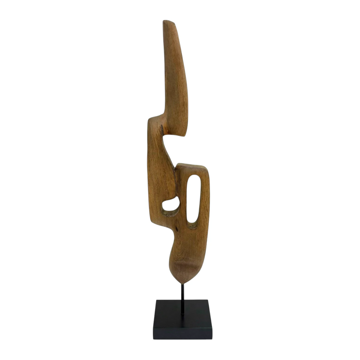 Fluid Sculpture on Base - Espresso