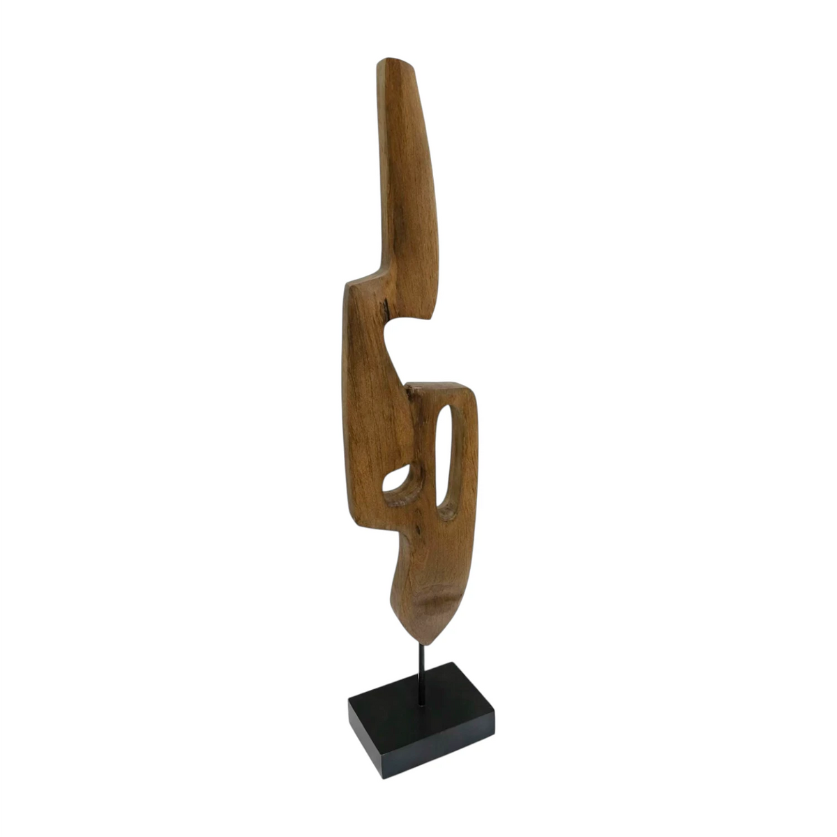 Fluid Sculpture on Base - Espresso