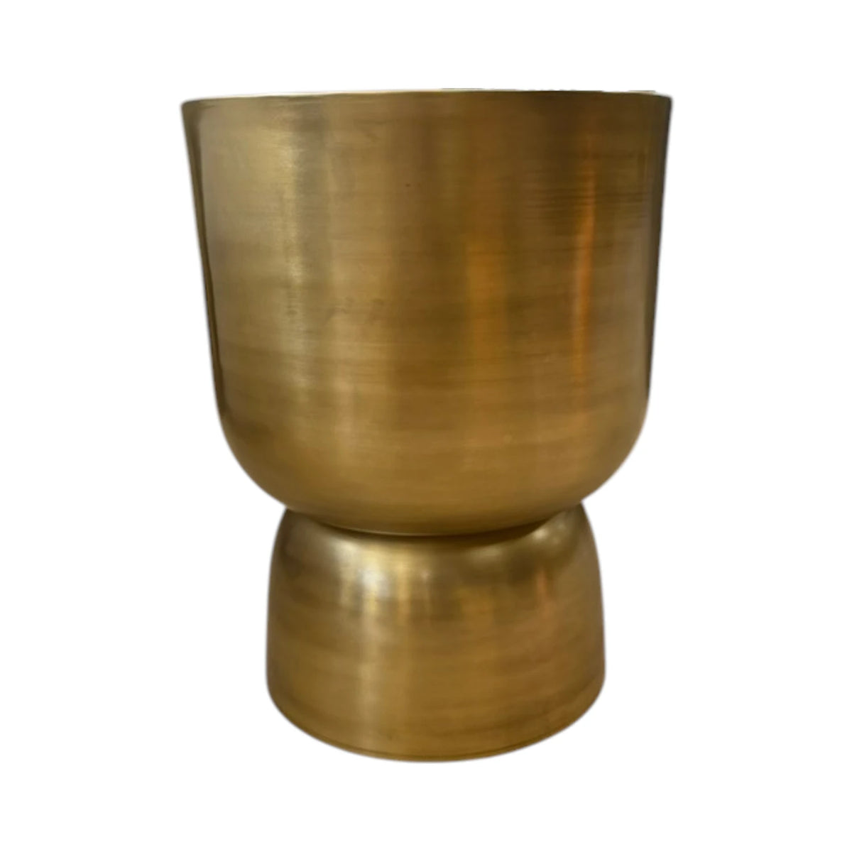 Footed Planter - Gold