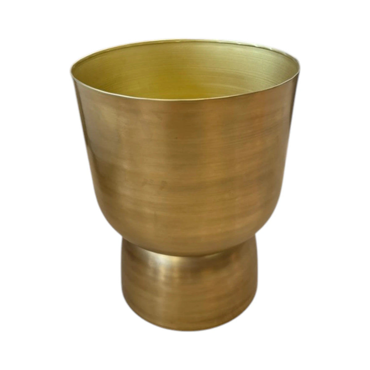Footed Planter - Gold