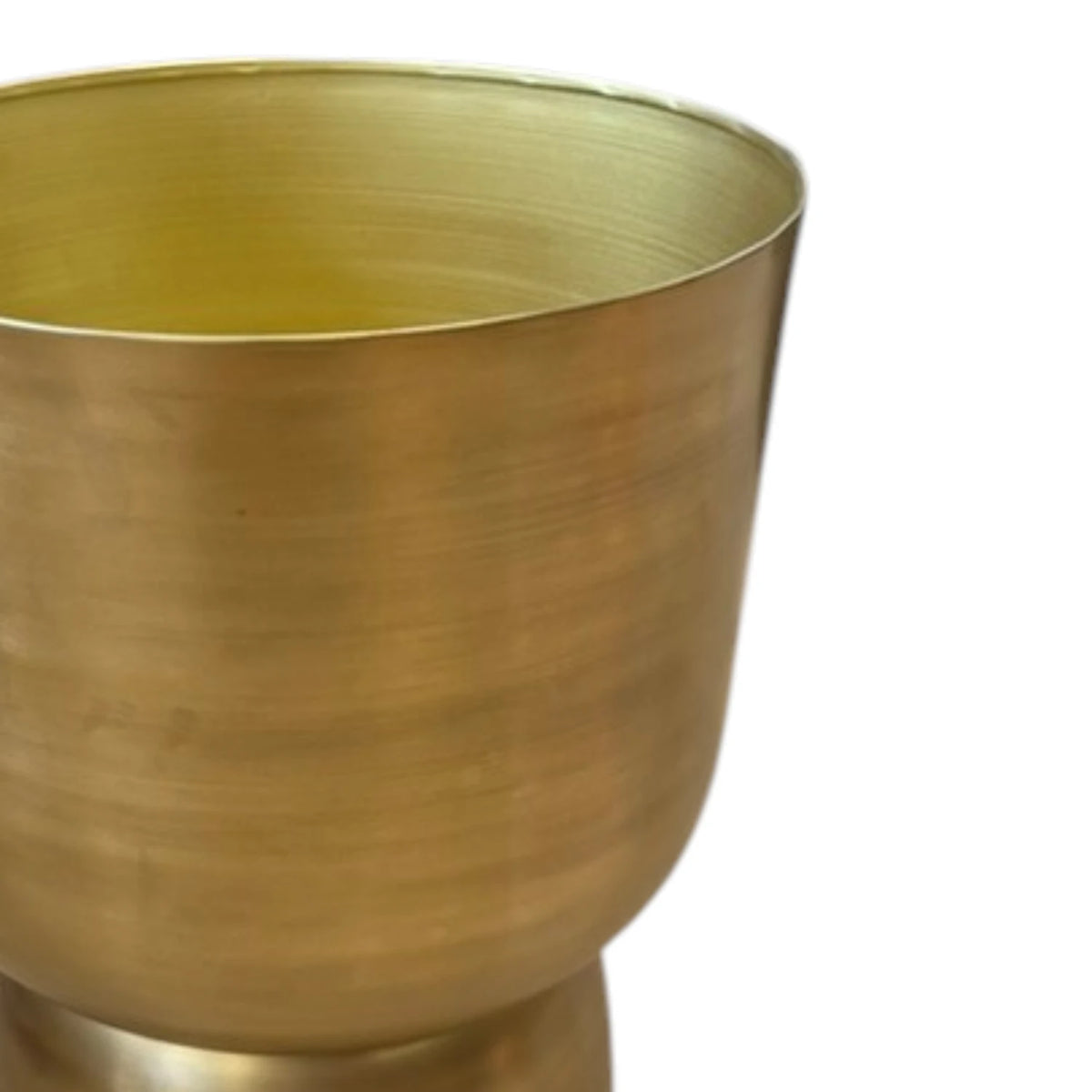 Footed Planter - Gold