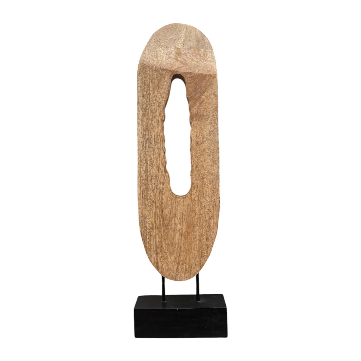 Mango Wood Oval Ring on Base