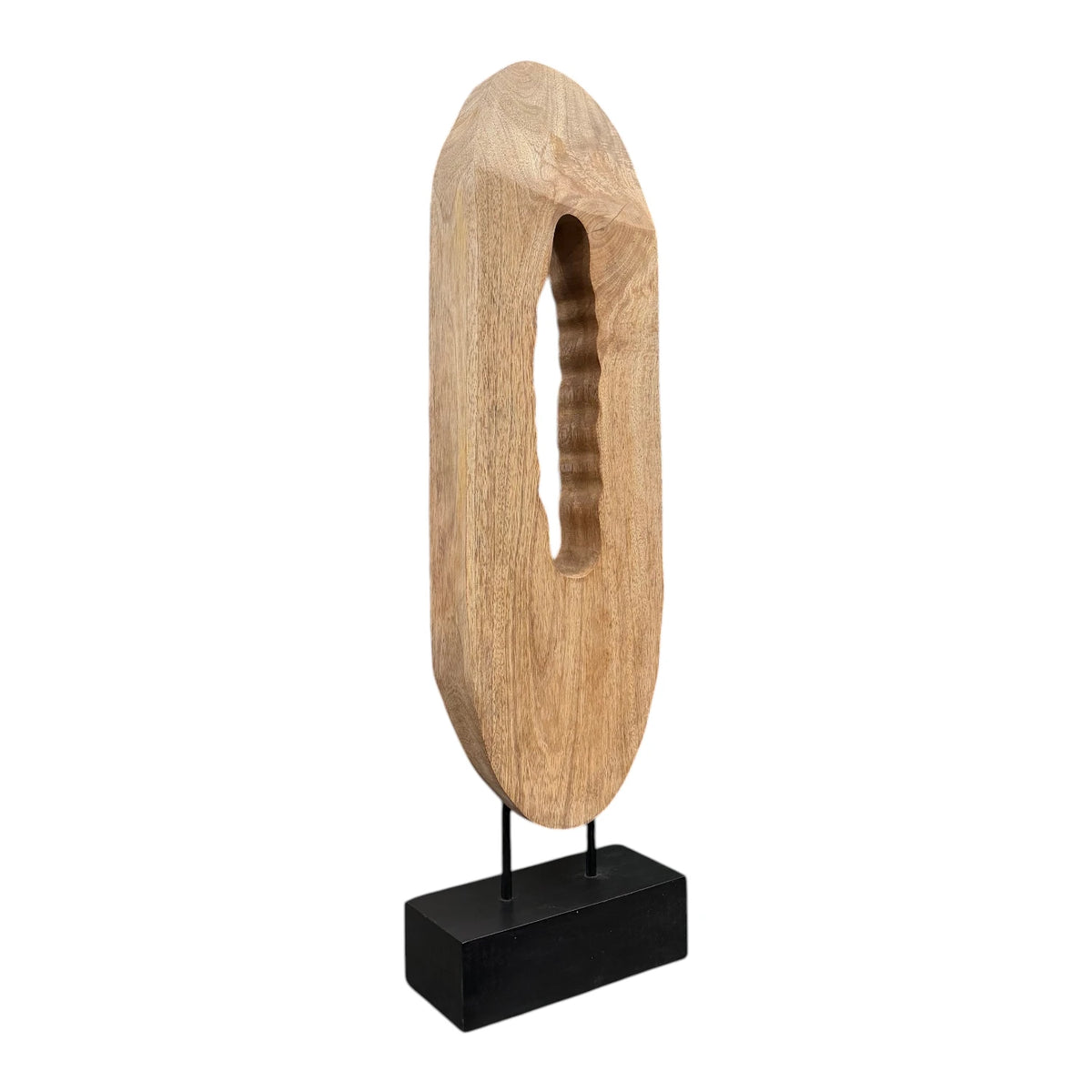 Mango Wood Oval Ring on Base