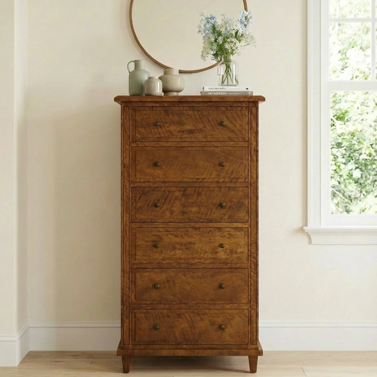 Brittany 6 Drawer Chest - Mango Wood