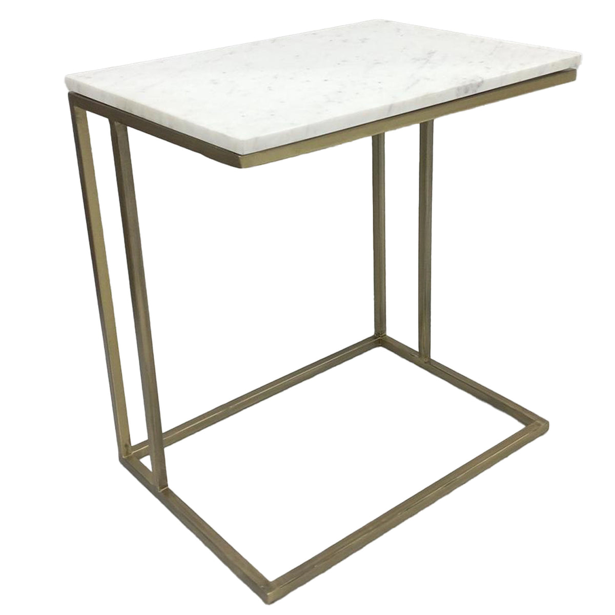 Ella Marble C Side Table - Brass