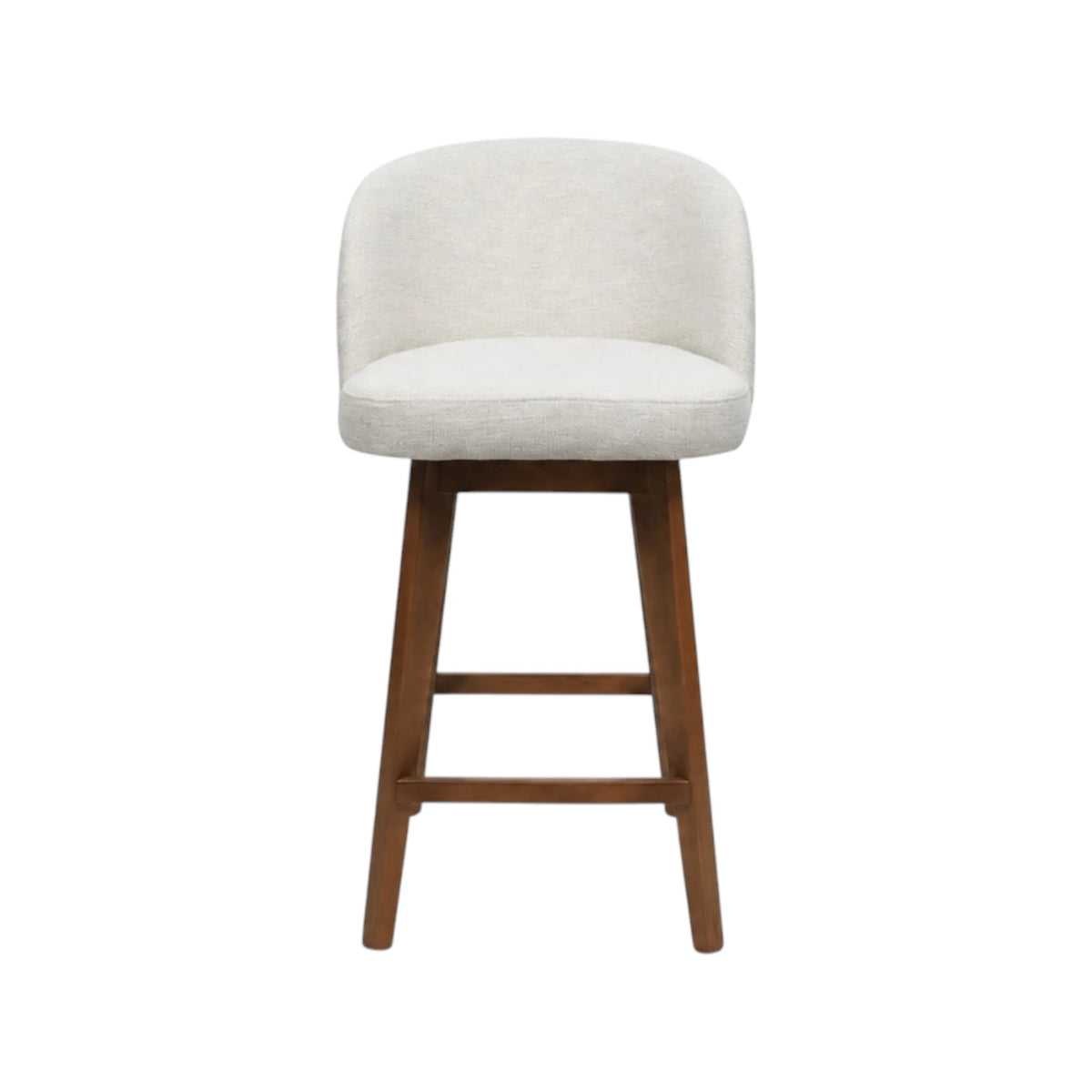 Ember Barstool - Cameilia Ivory / Honey Leg