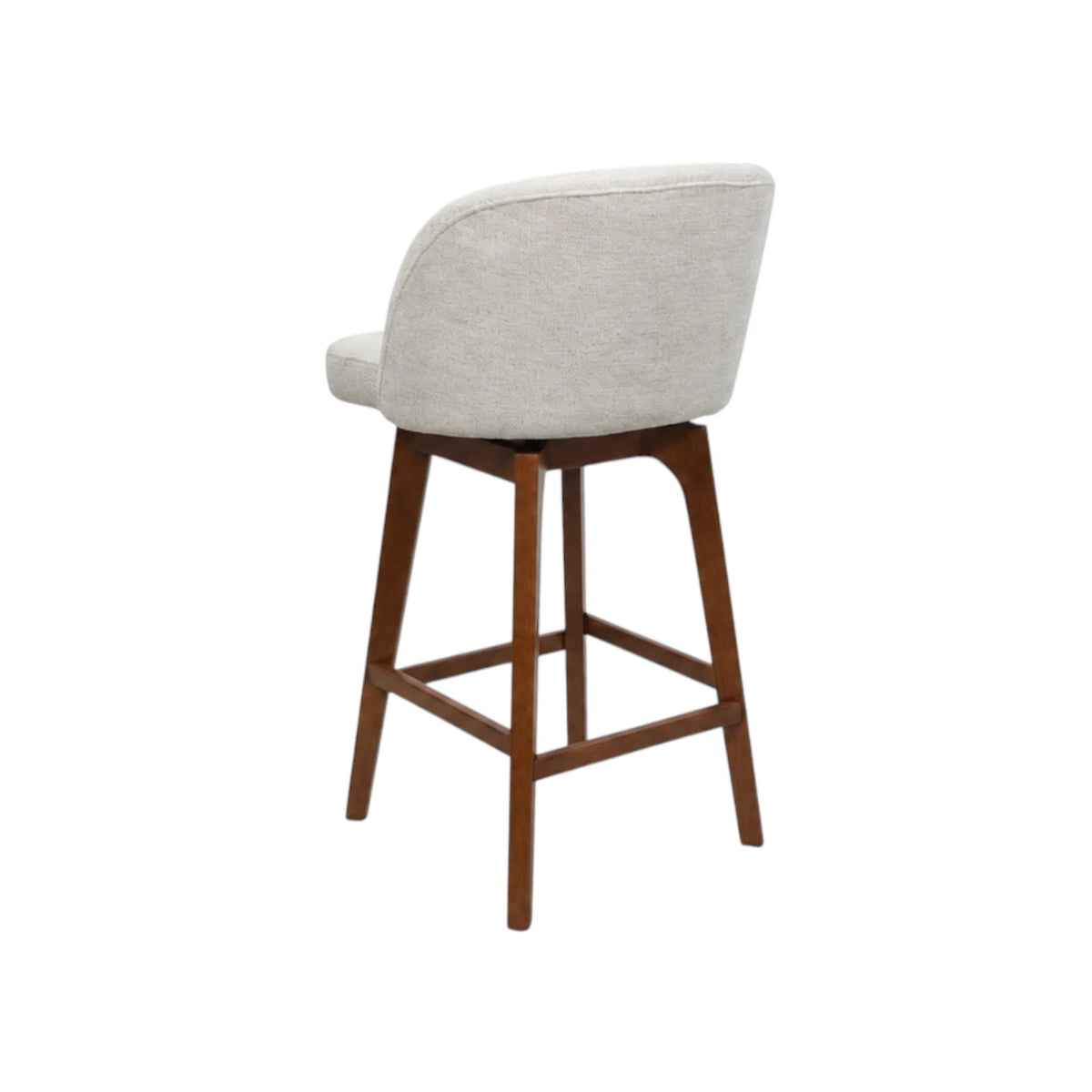 Ember Barstool - Cameilia Ivory / Honey Leg
