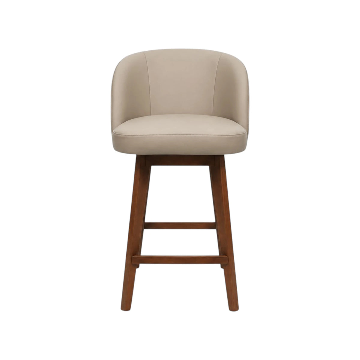 Ember Barstool - Oslo Oatmeal Leather / Honey Leg