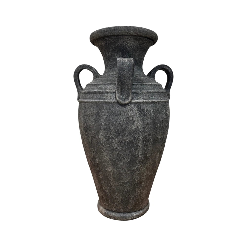 Eros Black Terracotta Urn - 60cm