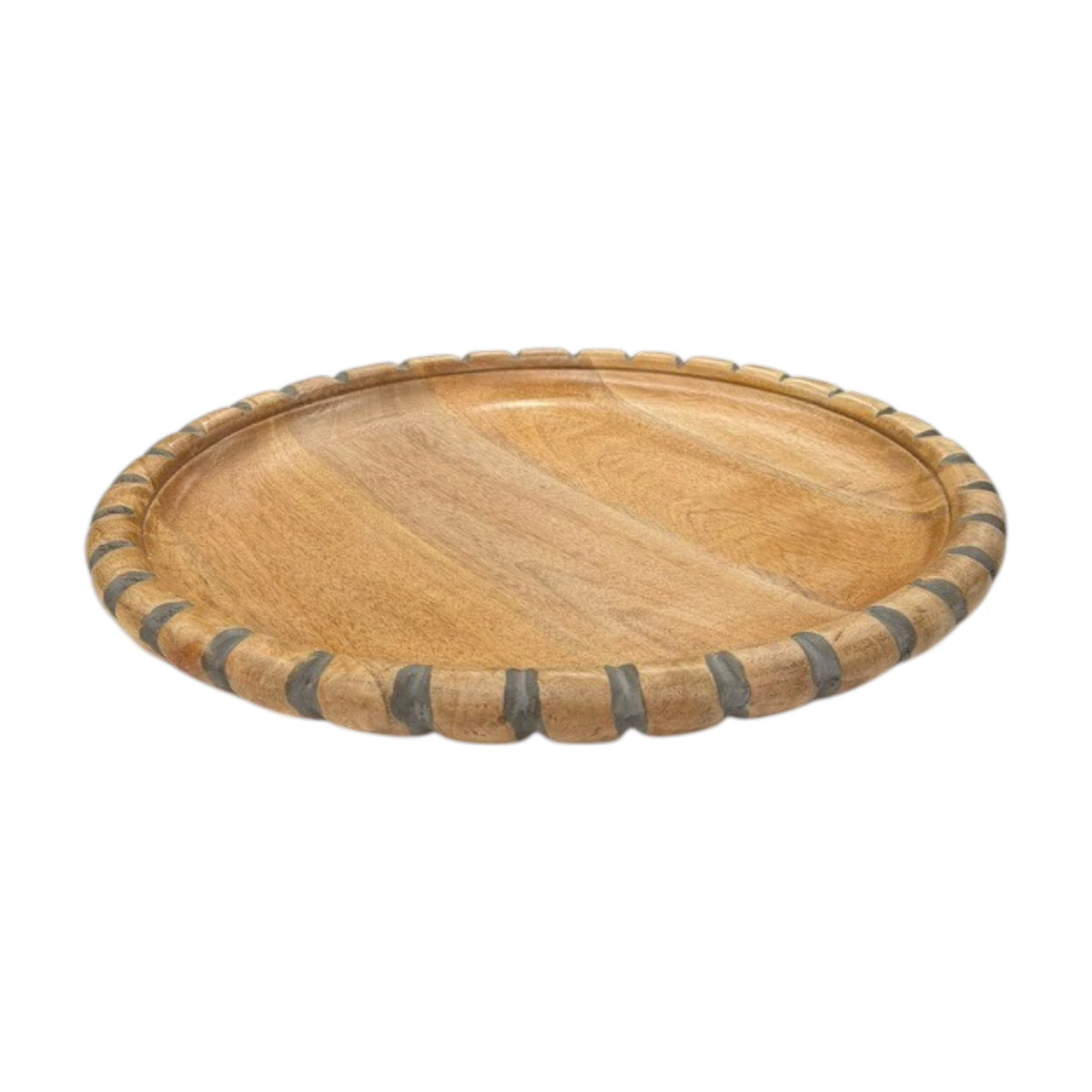 Florentine Carved Round Platter