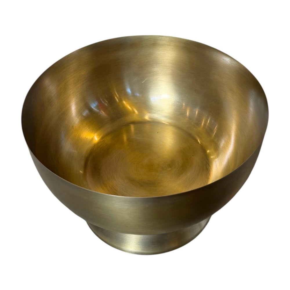 Footed Punch Bowl - Gold