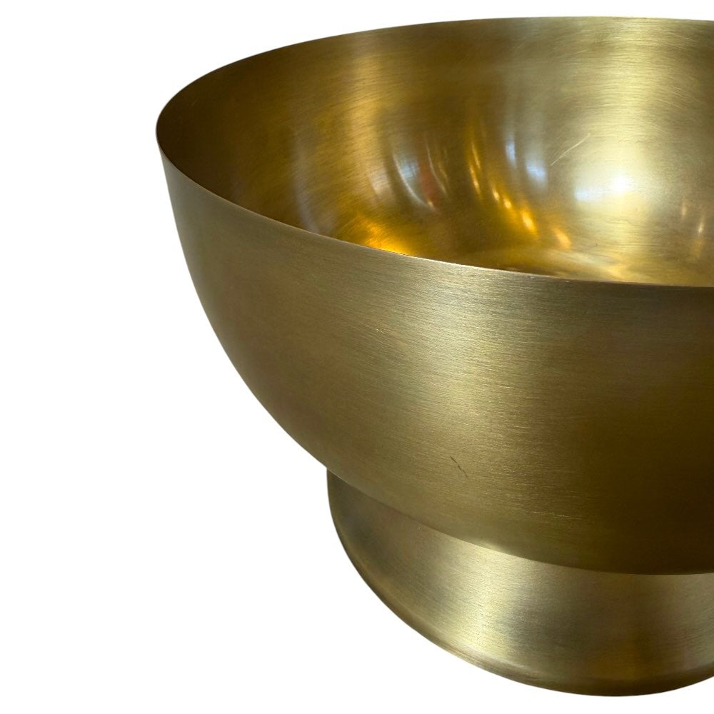 Footed Punch Bowl - Gold