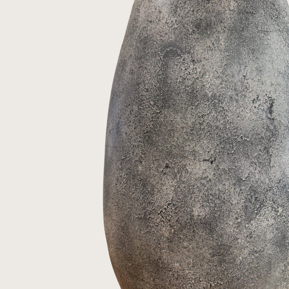 Guci Black Terracotta Vase - 80cm