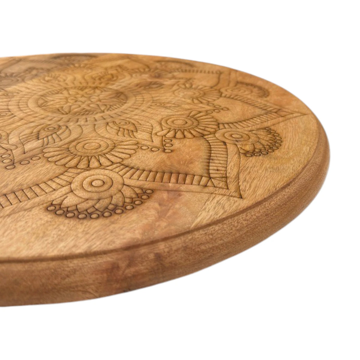 Haven Carved Timber Lazy Susan