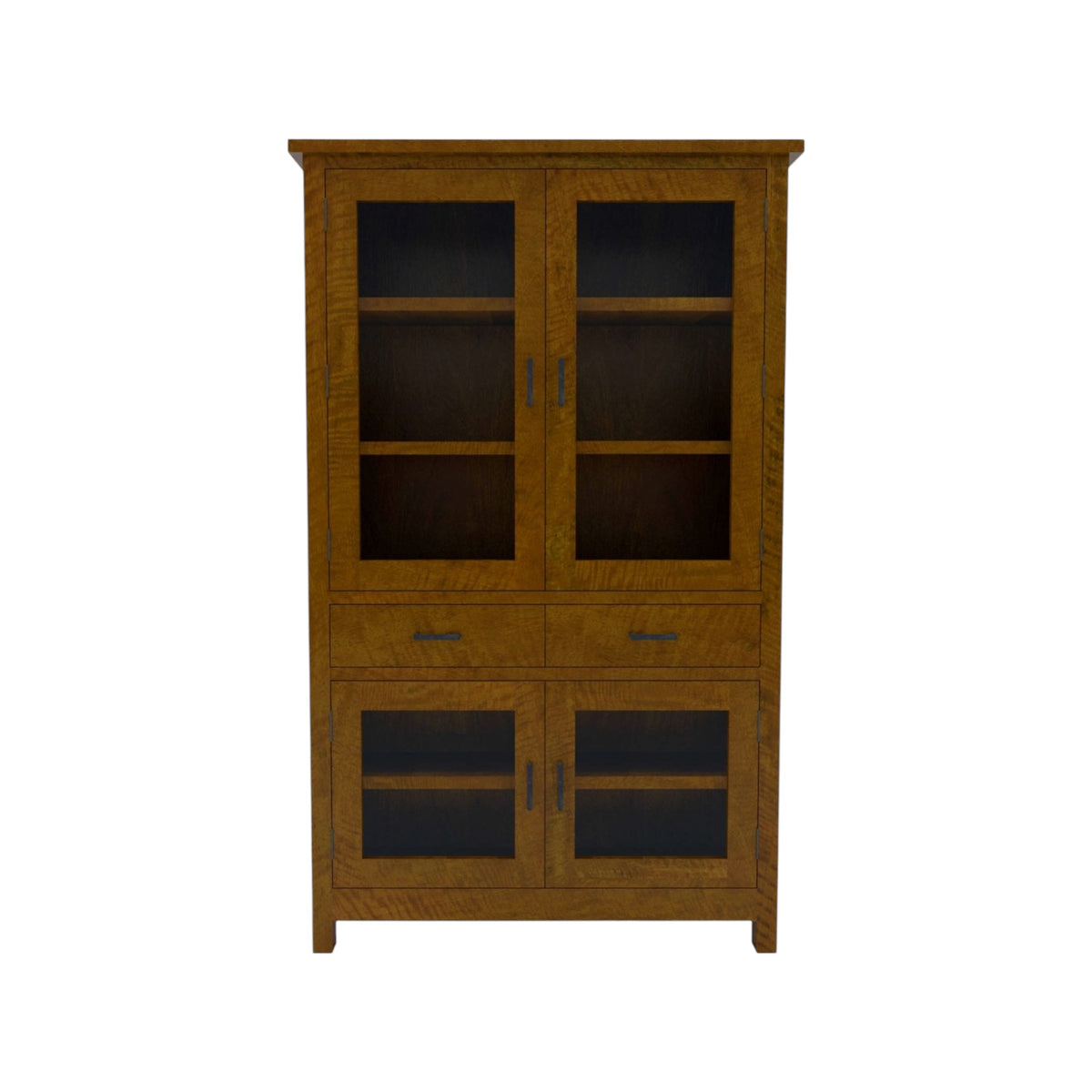 Hamilton Display Cabinet with 4 Glass Doors - Mango Wood