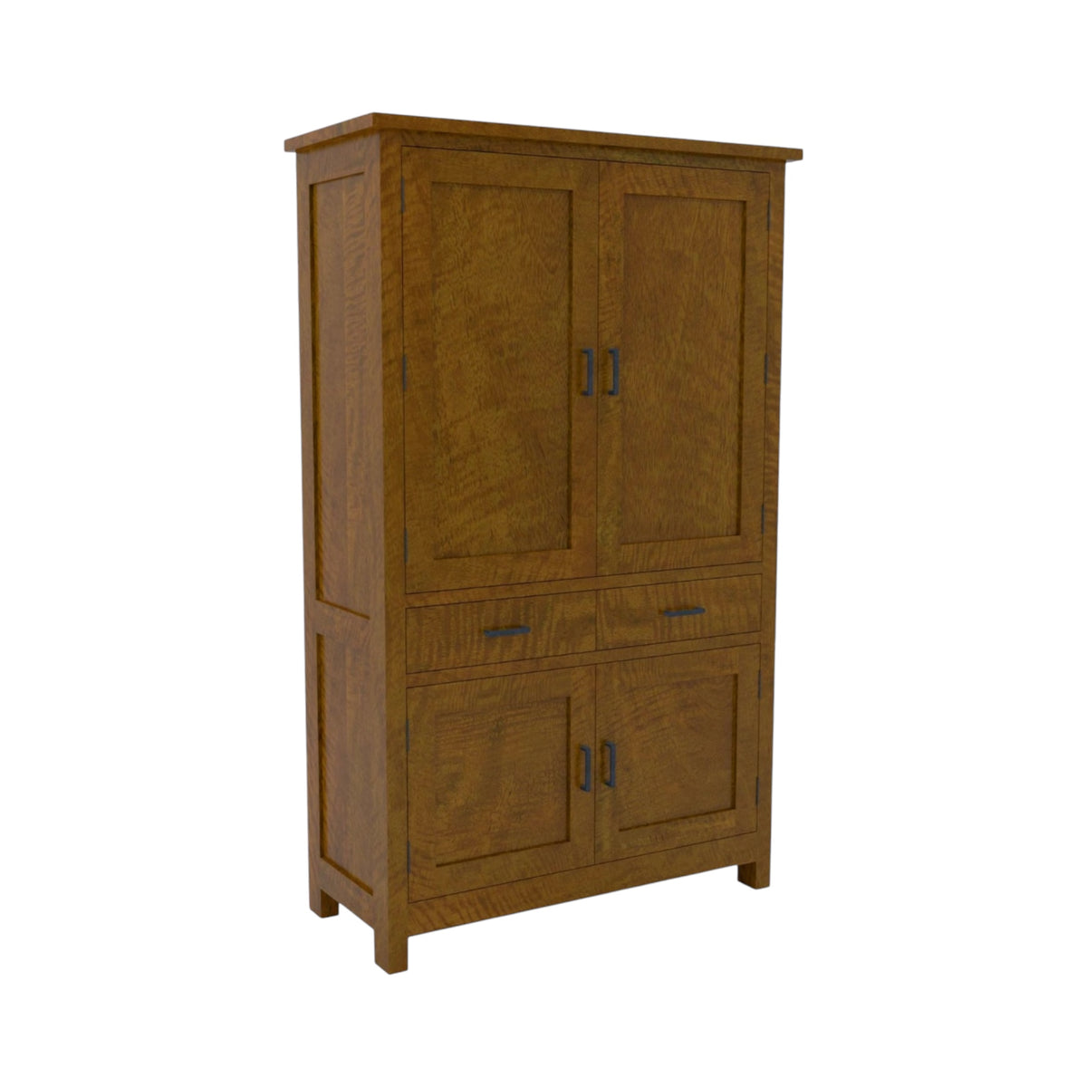 Hamilton Display Cabinet with 4 Timber Doors - Mango Wood