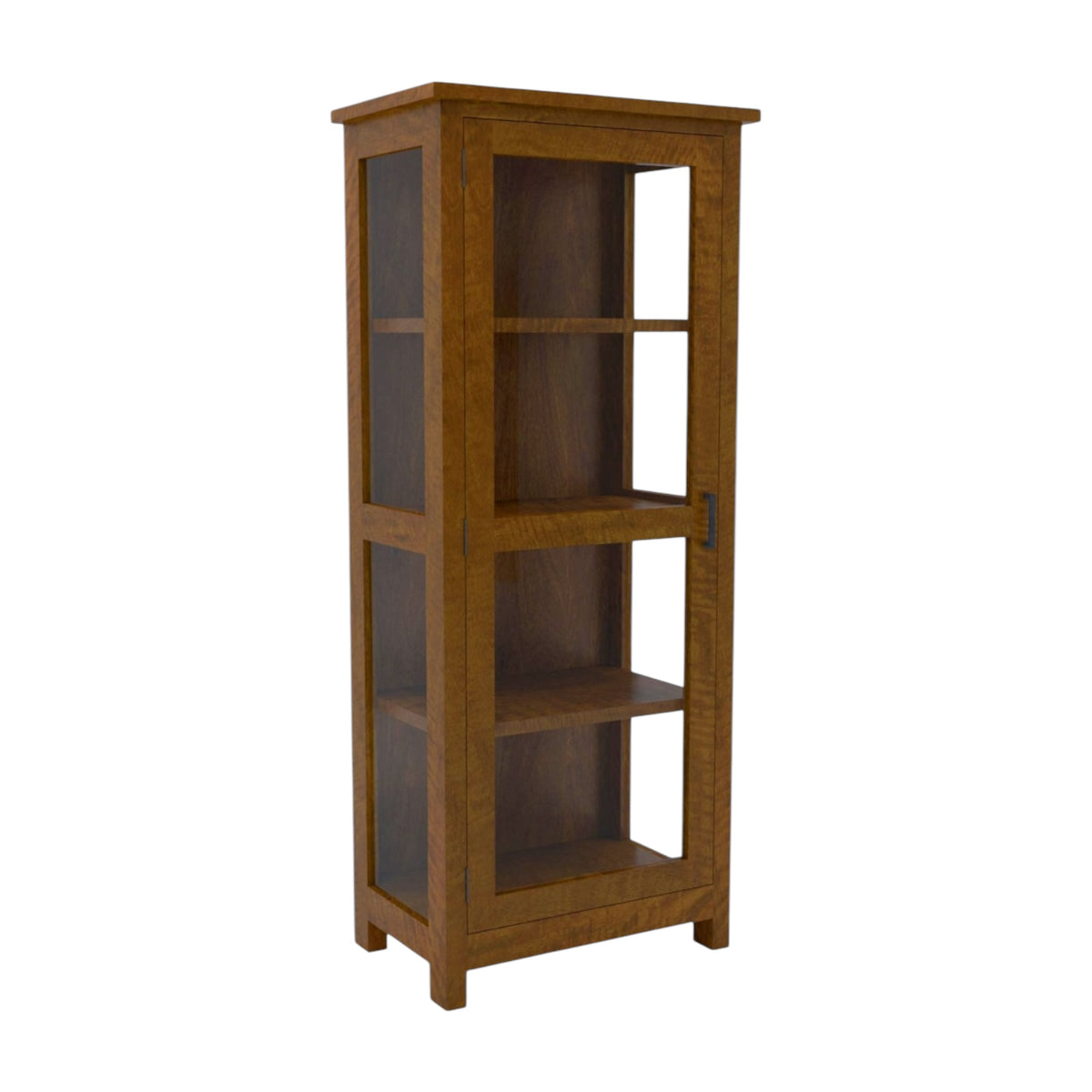 Hamilton Left Opening Display Cabinet - Mango Wood