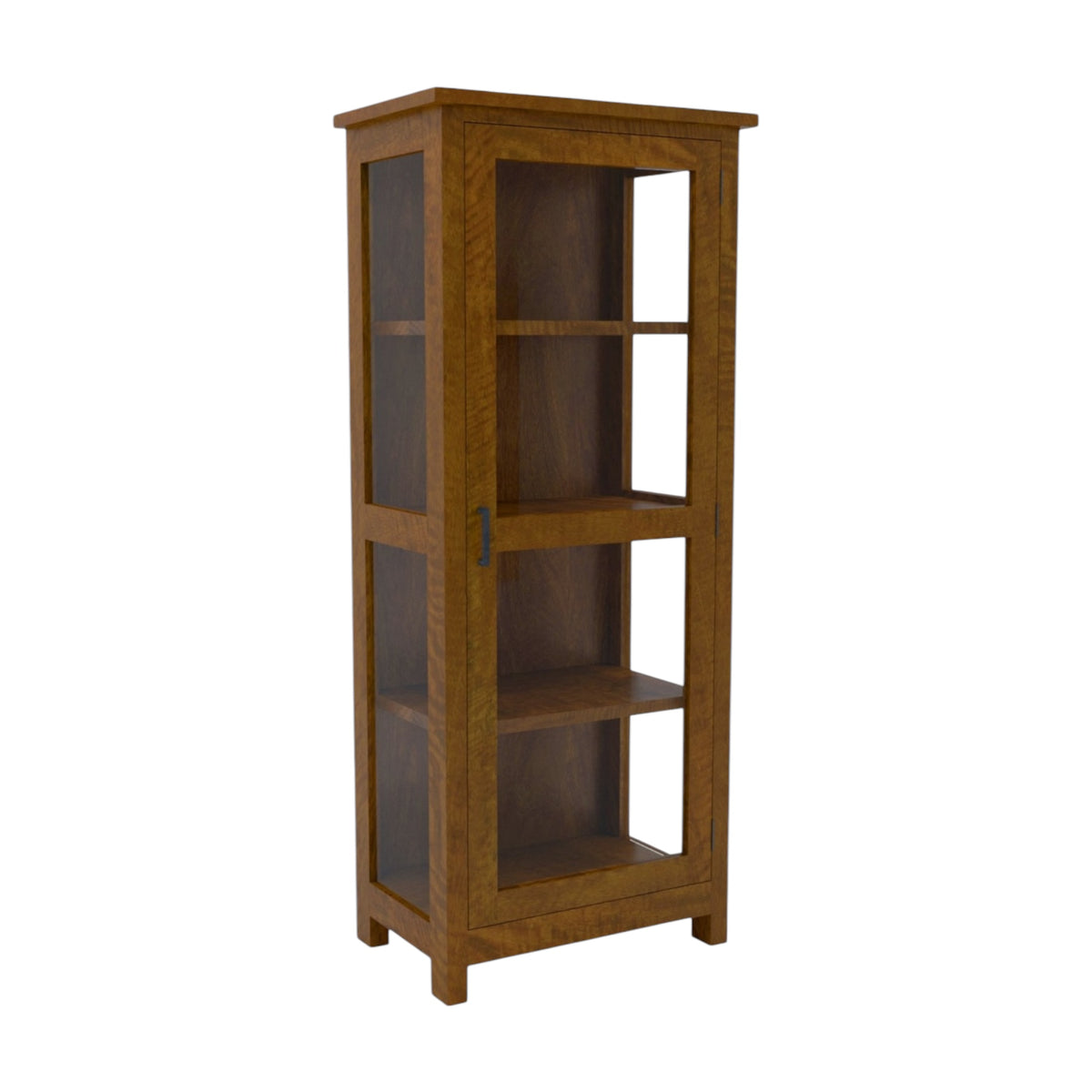 Hamilton Right Opening Display Cabinet - Mango Wood