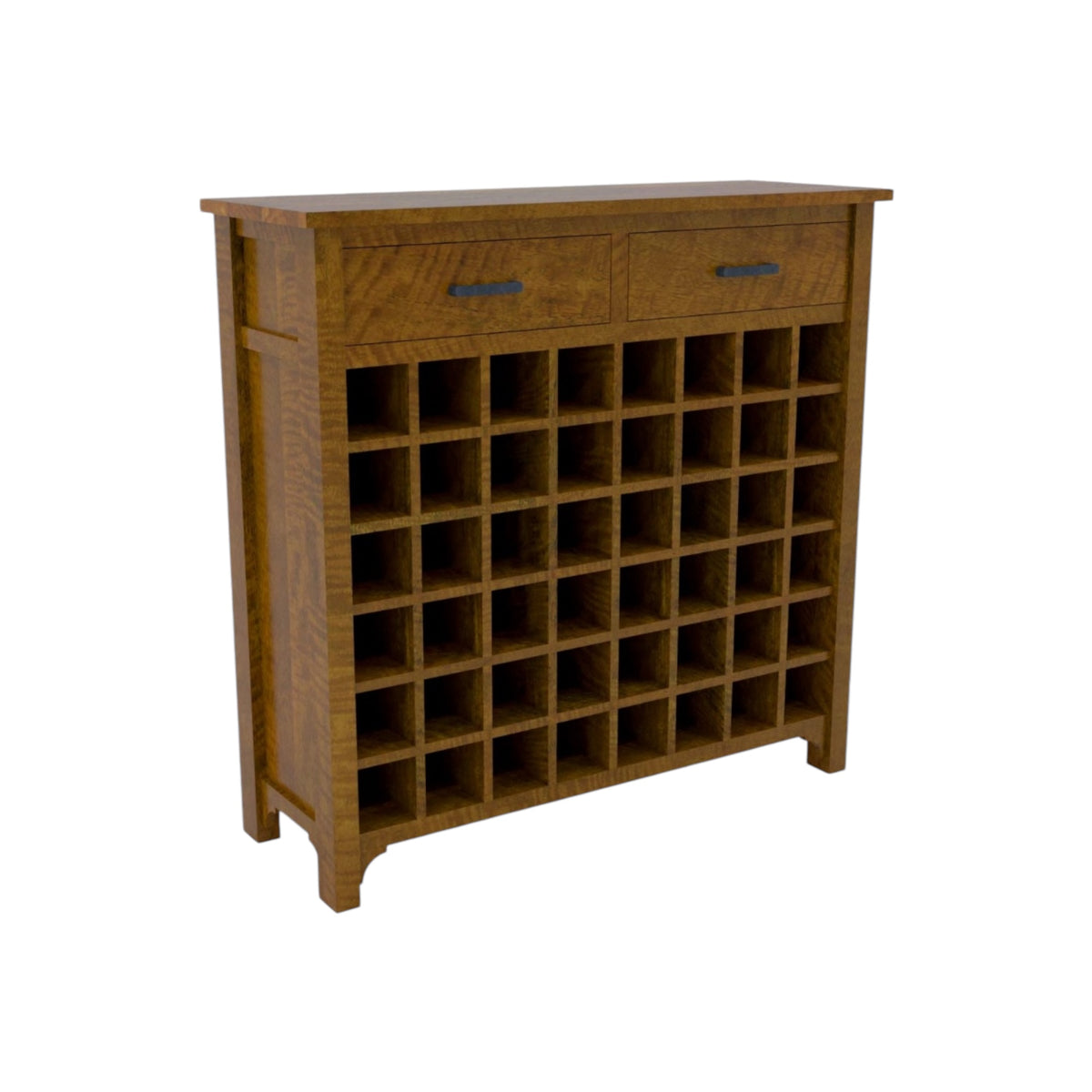 Hamilton 48 Bottle Wine Storage Unit - Mango Wood