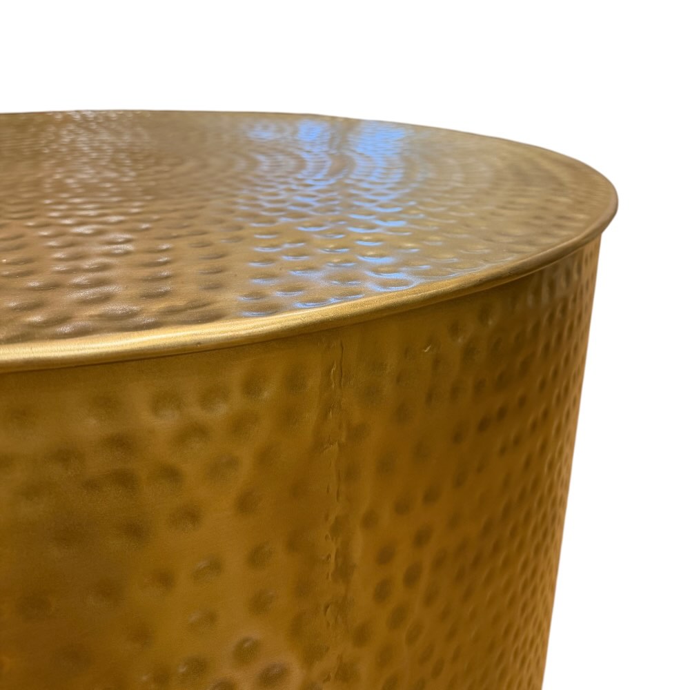 Hammered Coffee Table - Brass
