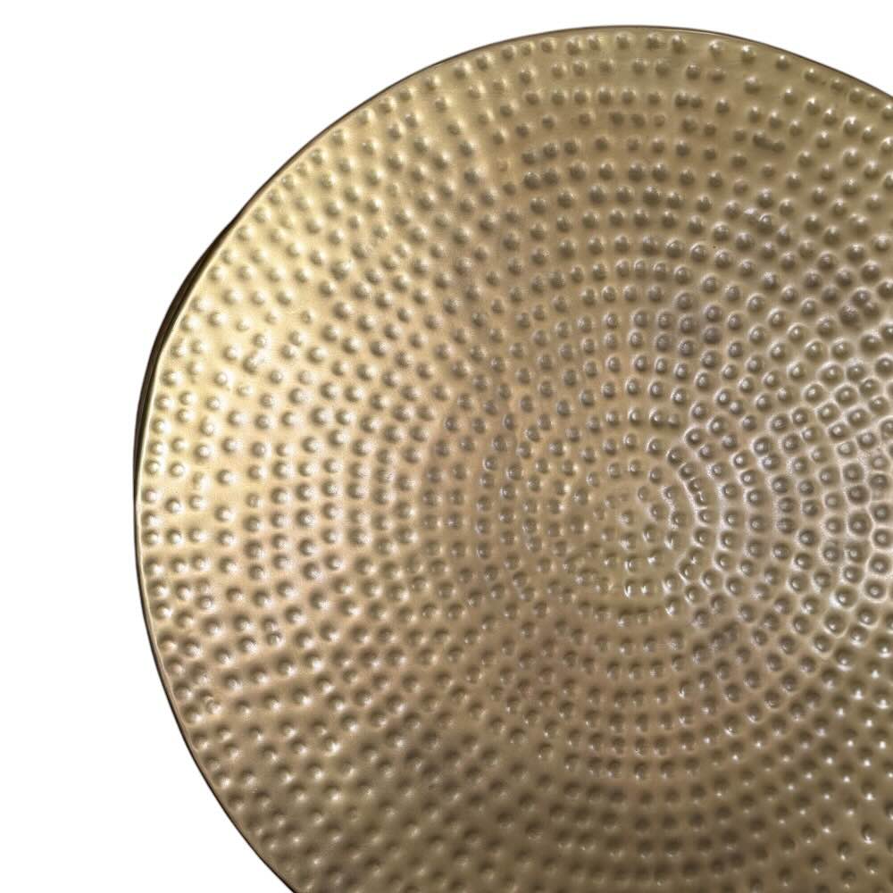 Hammered Coffee Table - Brass