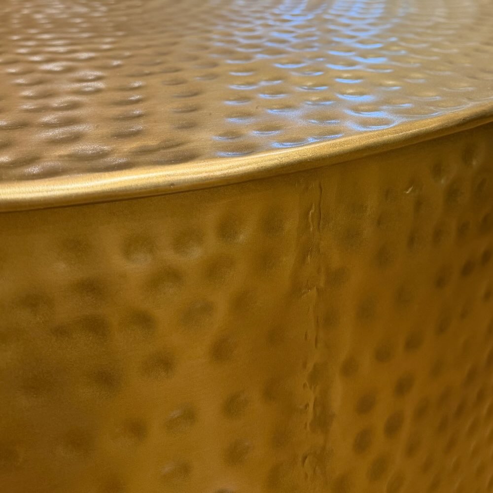 Hammered Coffee Table - Brass