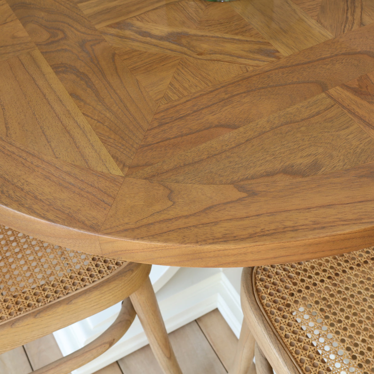 Hamptons Round Dining Table 100cm - White