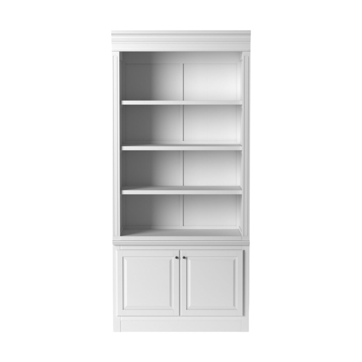 Hamptons Library Bookcase 100cm - White