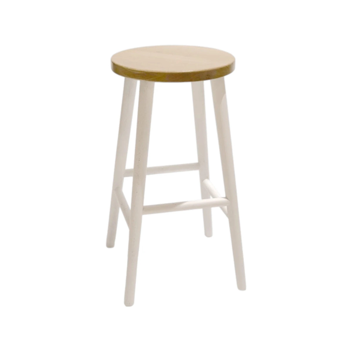 Hamptons Barstool No Back - White