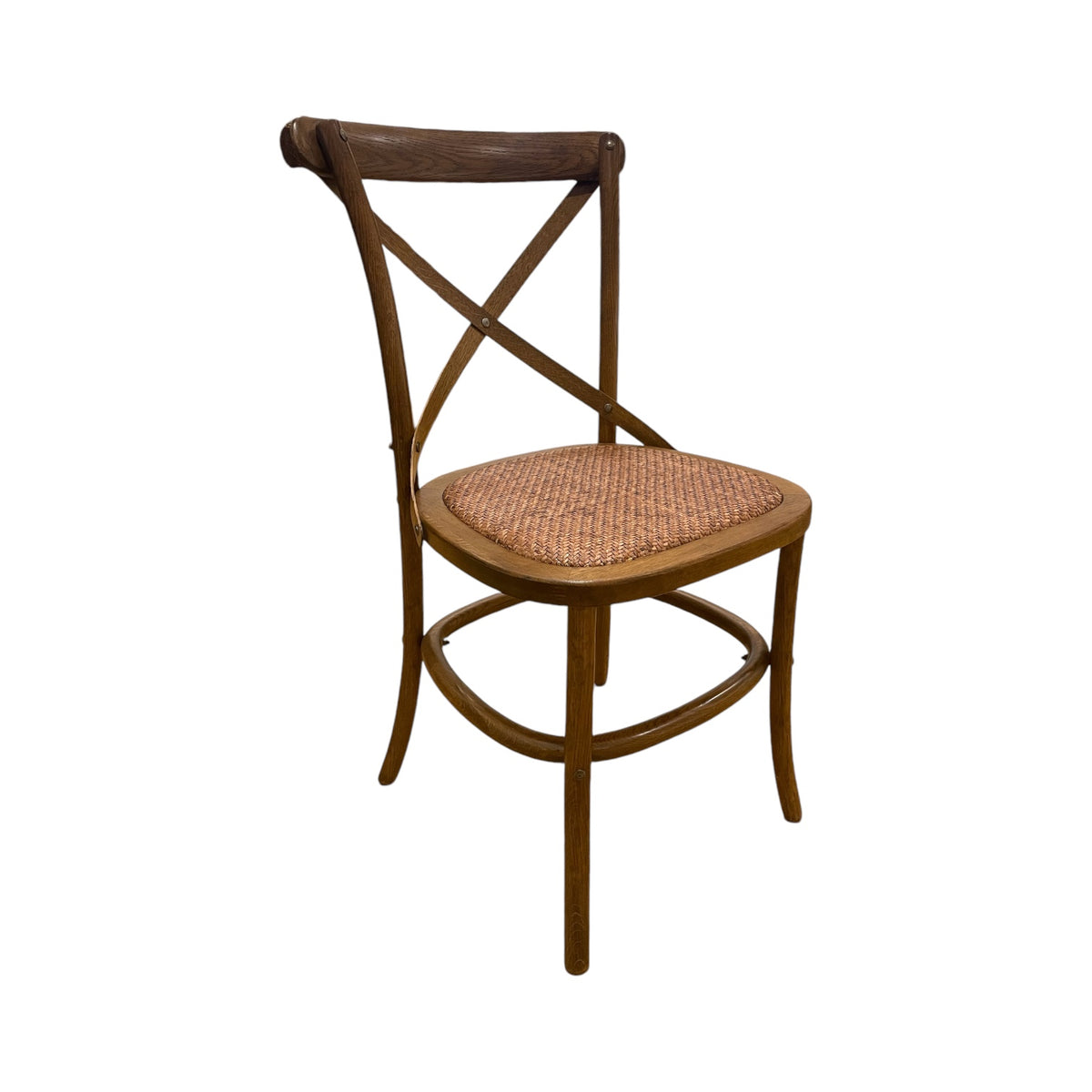 Hamptons Cafe Chair - Farmhouse Oak / Rattan Seat