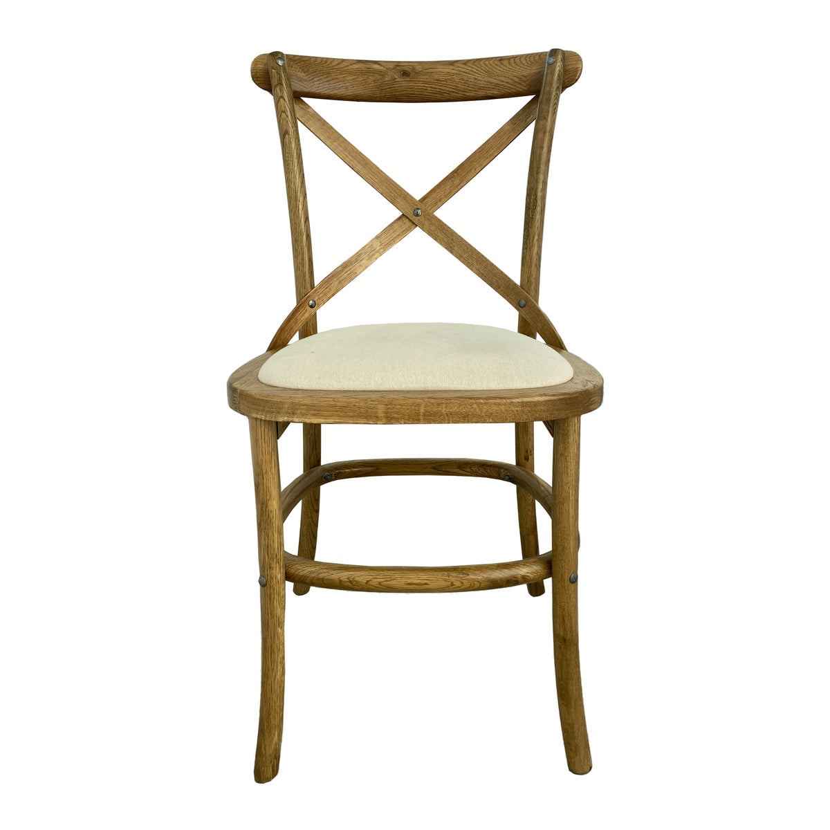 Hamptons Cafe Chair - Oak / Linen Seat
