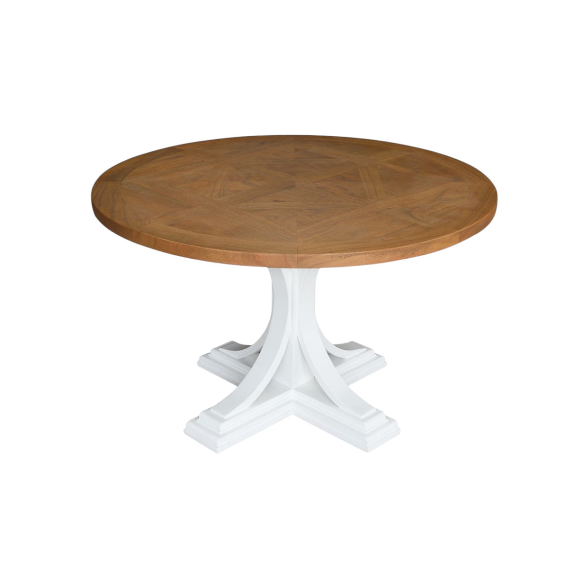 Hamptons Round Dining Table 120cm - White