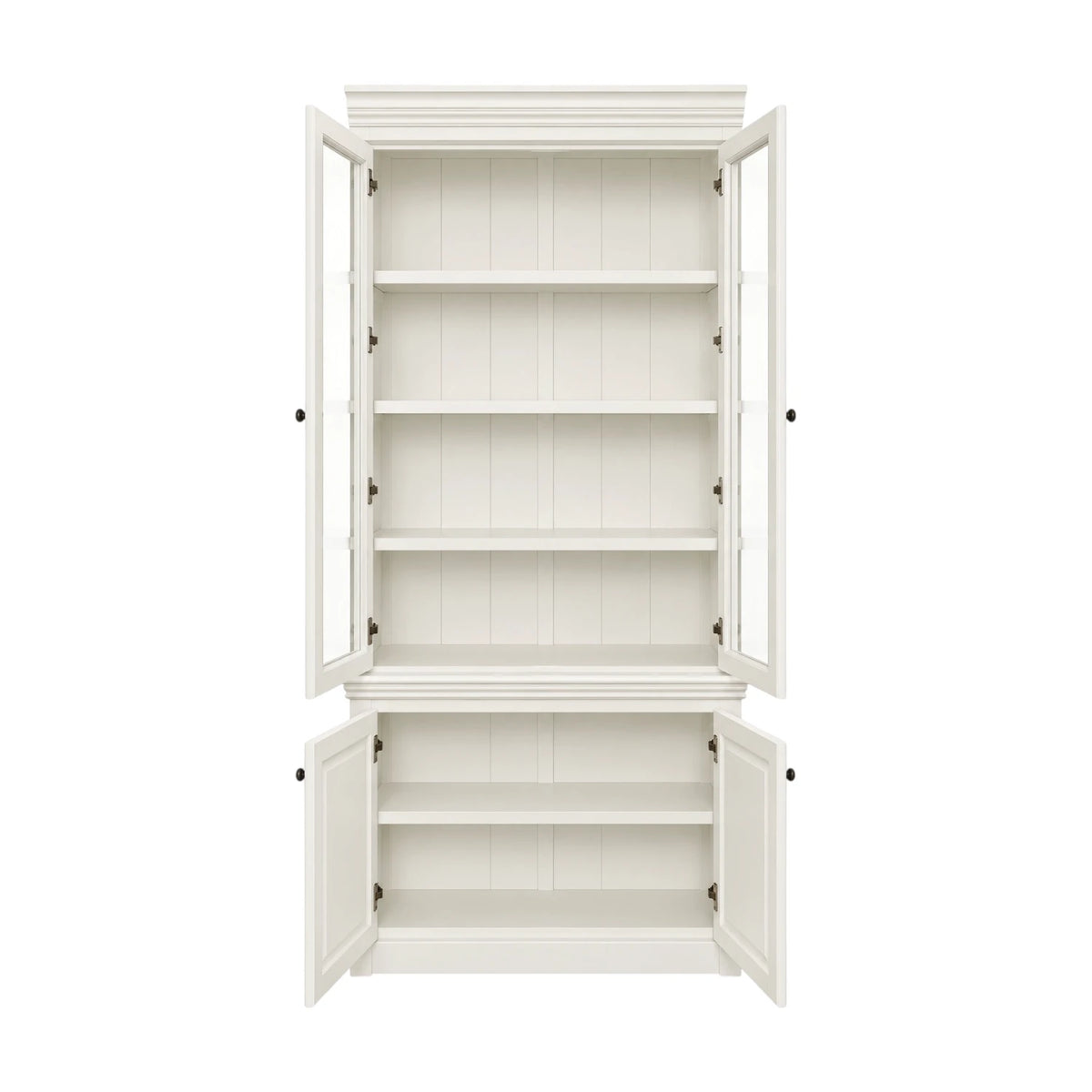 Hamptons Display Cabinet White 100cm