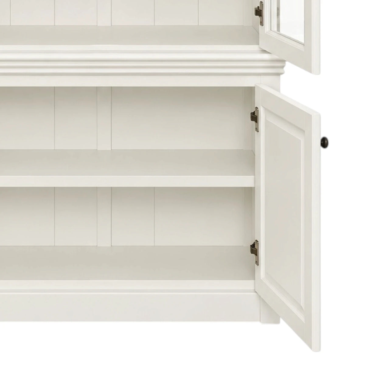 Hamptons Display Cabinet White 100cm