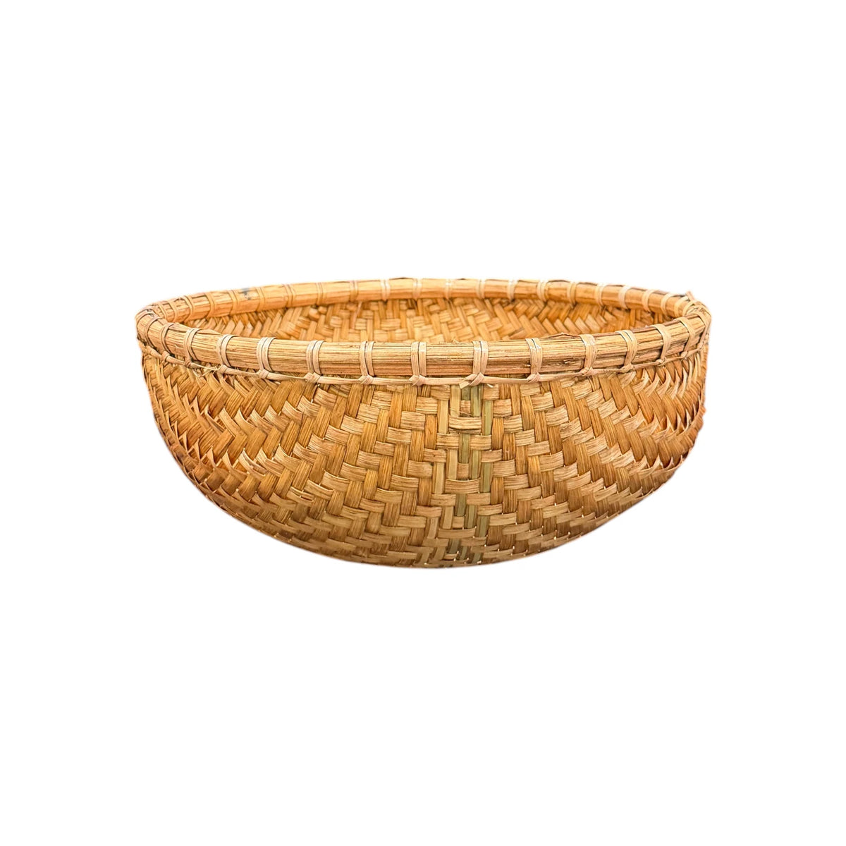 Handwoven Harvest Basket Bowl - Small