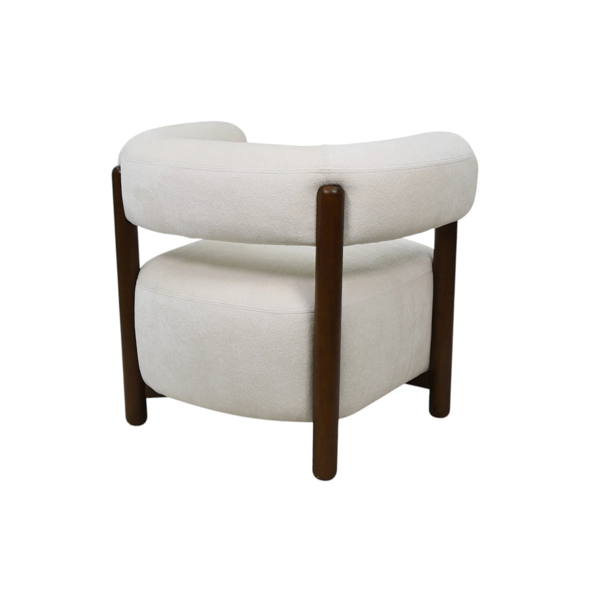 Riley Armchair - Judy Ivory 100 / Honey Leg