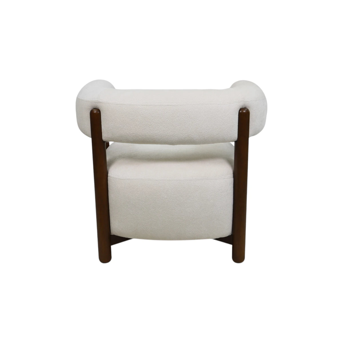 Riley Armchair - Judy Ivory 100 / Honey Leg