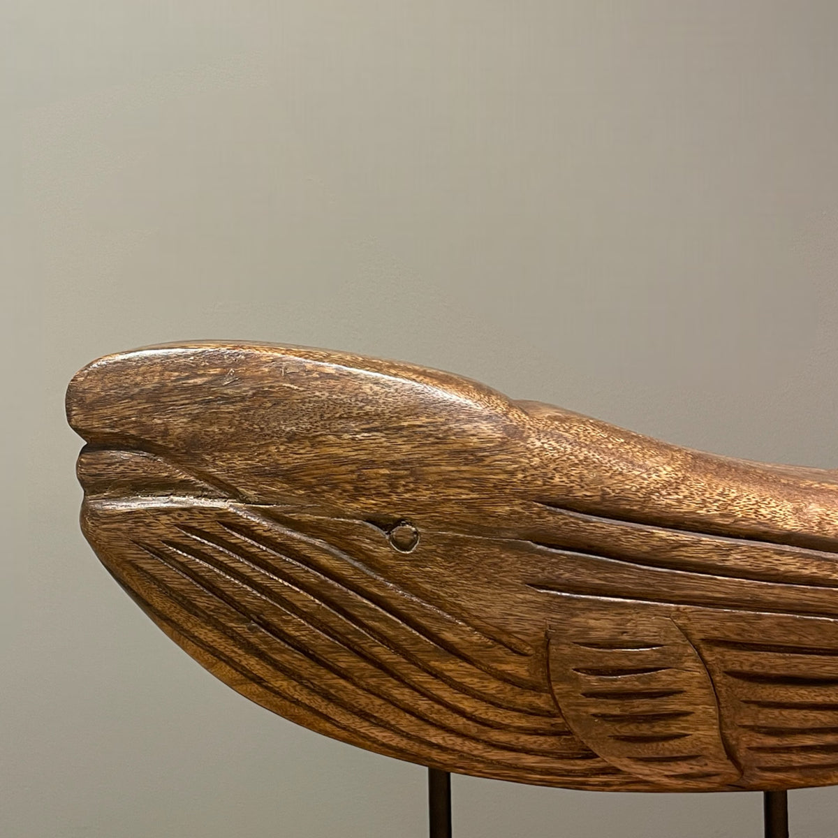 Carved Whale on Base