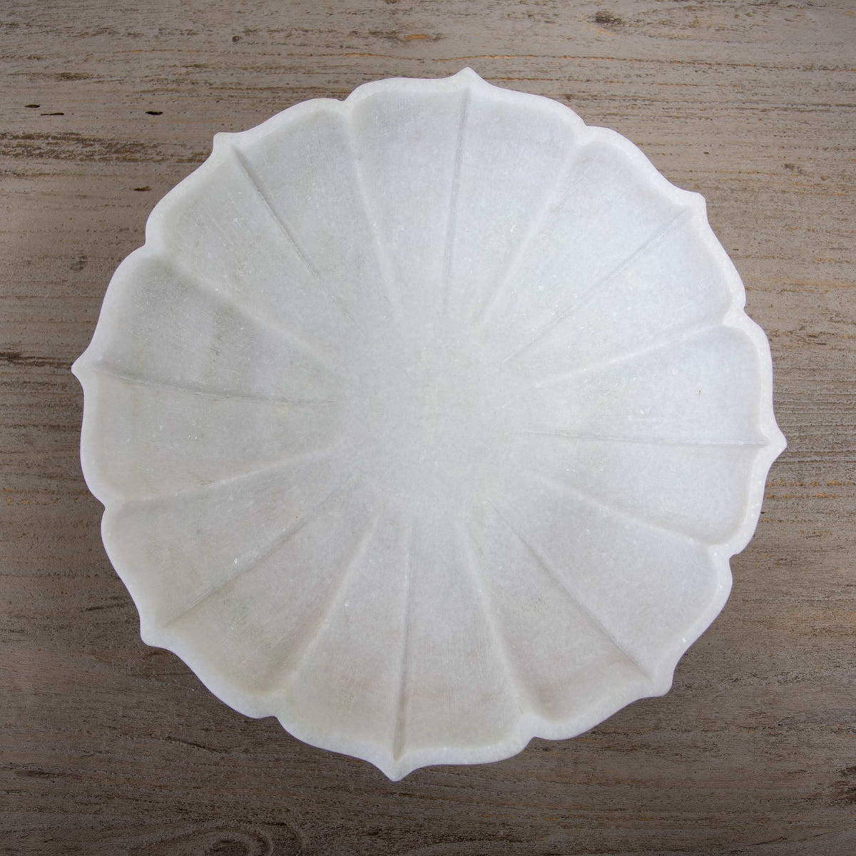 Abey Marble Lotus Bowl - 30cm