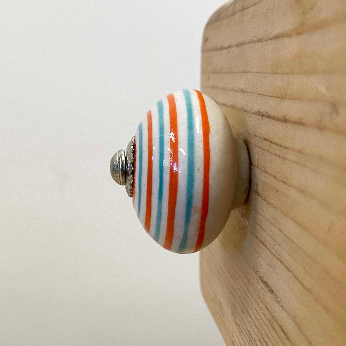 Orange Swirl Knob - 4cm
