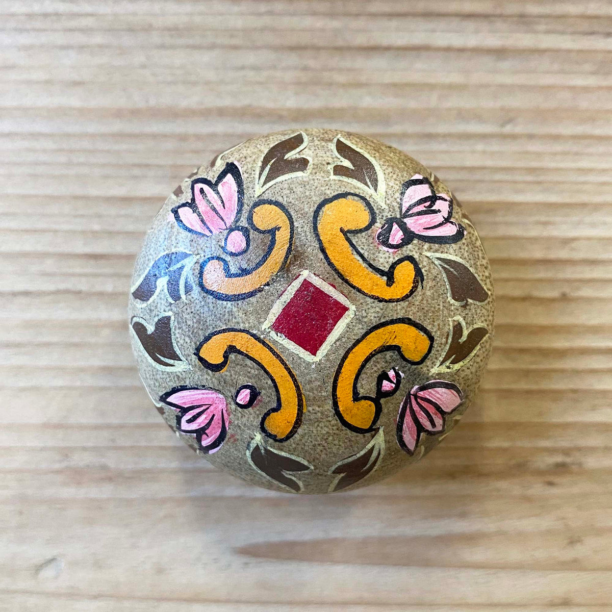 Wooden Istanbul Knob - 4.5cm