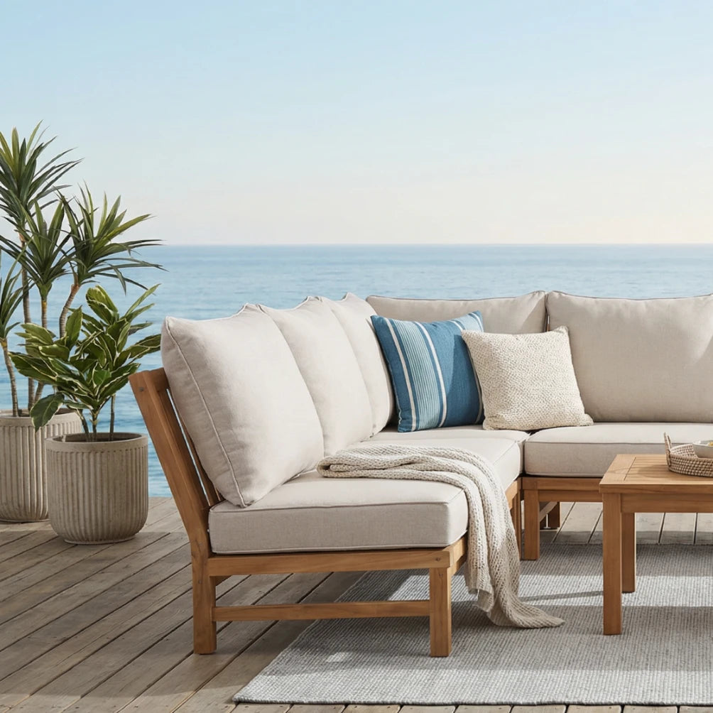 Koloa Corner Module - Teak / Wheat