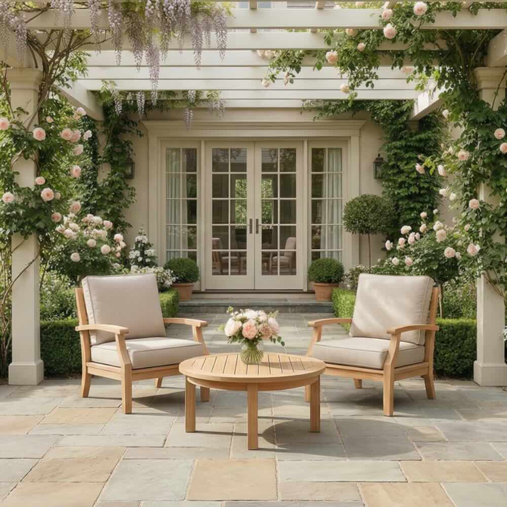 Lanai Outdoor Armchair - Teak / Wheat