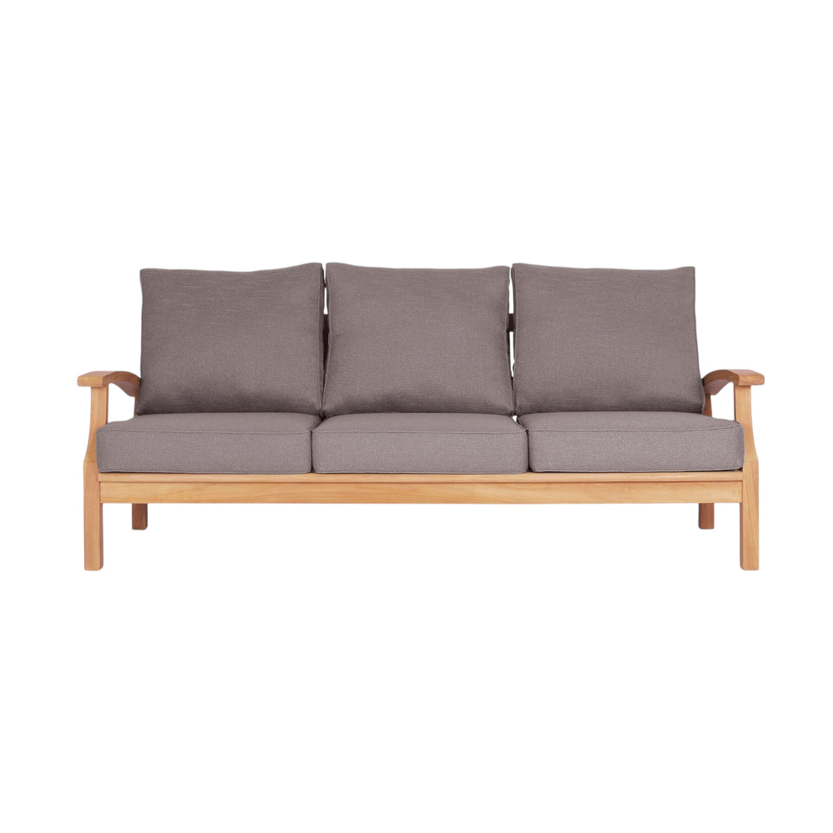Lanai 3 Seater Outdoor Lounge - Teak / Dove