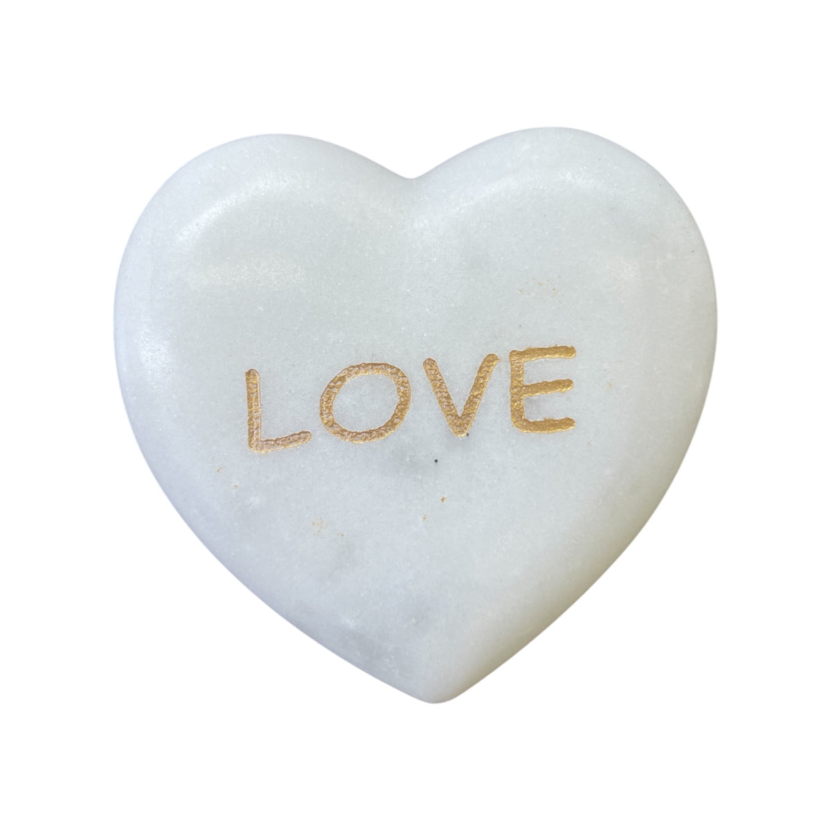 Marble Heart Paperweight Small - Love